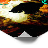 カール・カレ絵画によるOCD強迫性猫障害 ポスター (角)