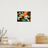 カール・カレ絵画によるOCD強迫性猫障害 ポスター (キッチン)