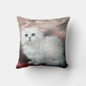 カール・カーラー・ホワイト・キットン クッション (裏面)