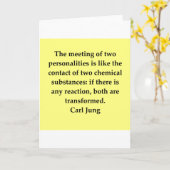 カール・グスタフ・ユングの引用文 カード (黄色い花)