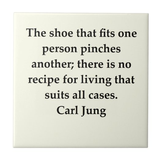 カール・グスタフ・ユングの引用文 タイル (正面)