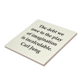 カール・グスタフ・ユングの引用文 タイル (側面)