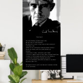 カール・サンドバーグの詩：私は誰だ？ ポスター (ホームオフィス)