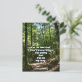 カール・サンドバーグ 理想主義者 名言 写真 ポストカード (スタンド正面)