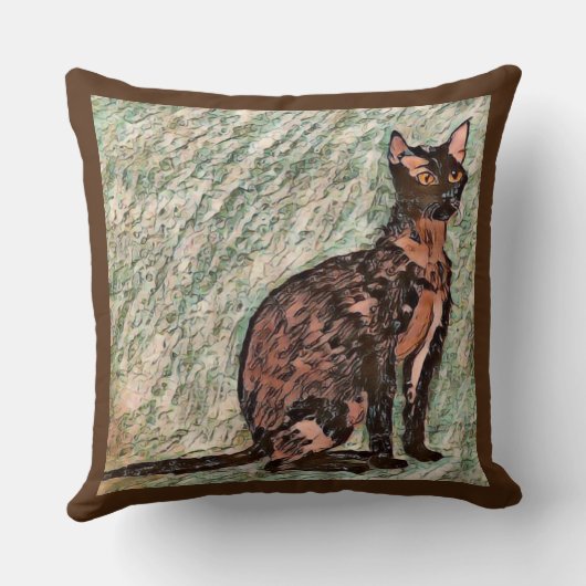 カール・ザ・キャット🐈 クッション (裏面)