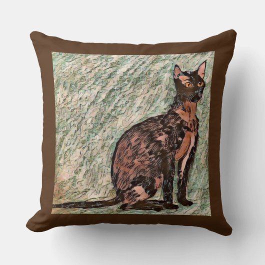 カール・ザ・キャット🐈 クッション (正面)