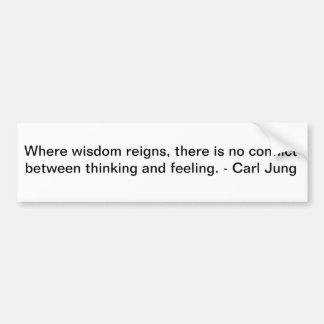 カール・ジュン・オン・ウィズダム バンパーステッカー