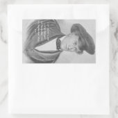 カール・ジョナス・ラブリュドヴィグ・アルムクヴィスト 長方形シール (バッグ)