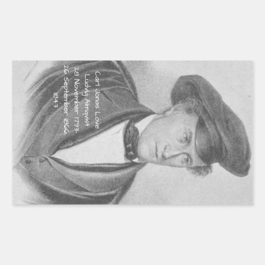 カール・ジョナス・ラブリュドヴィグ・アルムクヴィスト 長方形シール (正面)