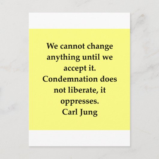 カール・ジョンズ引用文 ポストカード (正面)