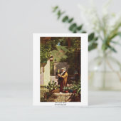 カール・スピツウェグのサボテンの友人 ポストカード (スタンド正面)