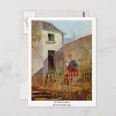 カール・スピツウェグの庭で ポストカード (正面/裏面)