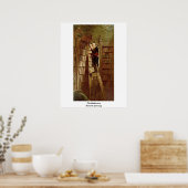 カール・スピツウェグの本の虫 ポスター (キッチン)