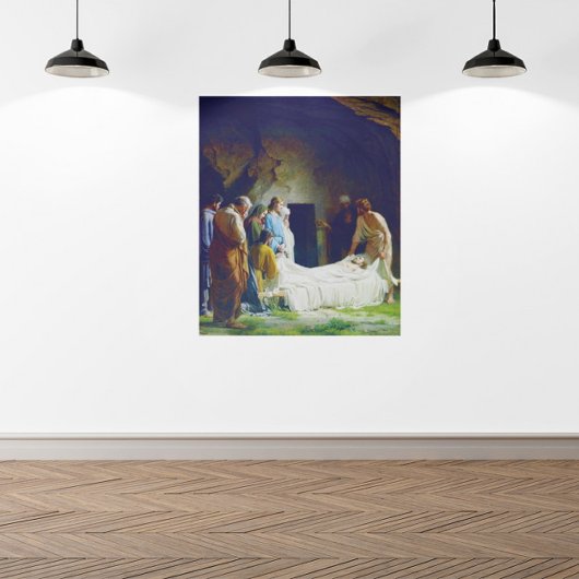 カール・ハインリッヒ・ブロッホによるイエスの埋葬1873 ポスター