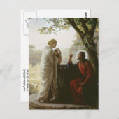 カール・ハインリッヒ・ブロッホ – 井戸の女性 ポストカード (正面/裏面)