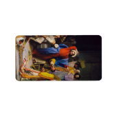 カール・ブロッホで神殿を清めるイエス ラベル (正面)