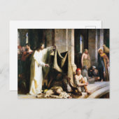 カール・ブロッホによってベテスダで病気を癒すキリスト シーズンポストカード (正面/裏面)