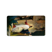 カール・ブロッホによってラザロを育てるイエス ラベル (正面)