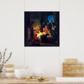 カール・ブロッホによるイエスの誕生 ポスター (キッチン)