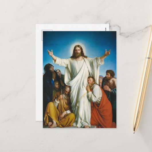 カール・ブロッホによるクリスティウス慰め シーズンポストカード (正面/裏面インサイチュ)