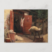 カール・ブロッホによるヘルレベクの屠殺場 ポストカード (正面)