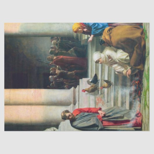 カール・ブロッホによるペテロの否定 薄葉紙 (正面)