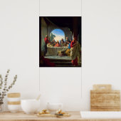 カール・ブロッホによる最後の晩餐 ポスター (キッチン)