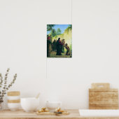 カール・ブロッホによる盲人の癒し ポスター (キッチン)