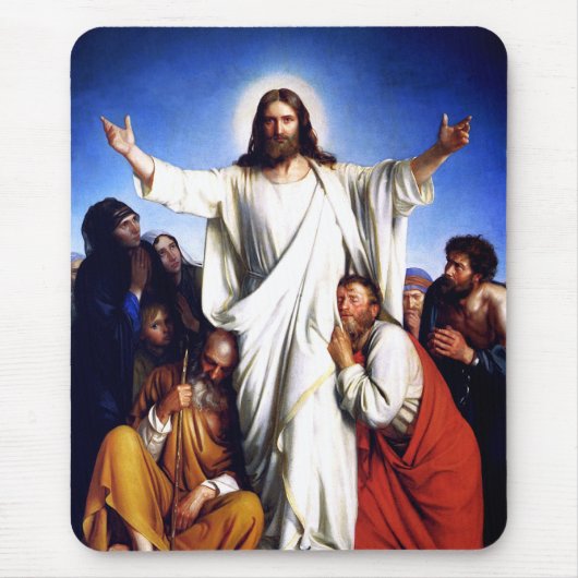 カール・ブロッホによる「慰め」。ファインアートイースターギフト マウスパッド (正面)