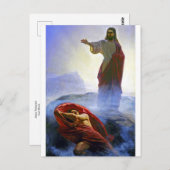 カール・ブロッホ葉書に誘惑されたイエス ポストカード (正面/裏面)