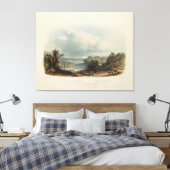 カール・ボドマー:ボルデンタウン近郊のデラウェアの景色 キャンバスプリント (インサイチュ (寝室))
