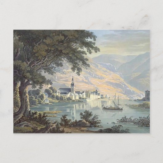 カール・ボドマー – モゼル川沿いの町ツェル ポストカード (正面)