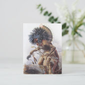 カール・ボドマー – Moennitarri Warrior doing Dog Dance ポストカード (スタンド正面)