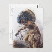 カール・ボドマー – Moennitarri Warrior doing Dog Dance ポストカード (正面/裏面)