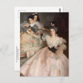 カール・マイヤー夫人と彼女の子供たちは歌手Sargentによって ポストカード (正面/裏面)