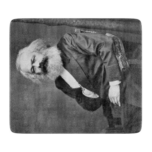 カール・マルクスポートレート（マルクス主義の創始者） カッティングボード (正面)