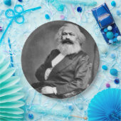 カール・マルクスポートレート（マルクス主義の創始者） ペーパープレート (パーティー)