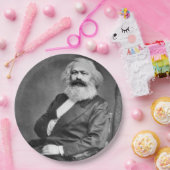 カール・マルクスポートレート（マルクス主義の創始者） ペーパープレート (パーティー)