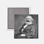 カール・マルクスポートレート(マルクス主義の創始者) マグネット (正面/裏面)