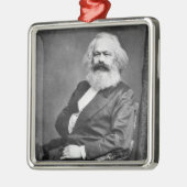 カール・マルクスポートレート（マルクス主義の創始者） メタルオーナメント (左)