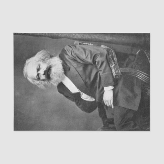 カール・マルクスポートレート（マルクス主義の創始者） 薄葉紙 (正面)