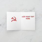 カール・マルクス・サンタ カード (内部)