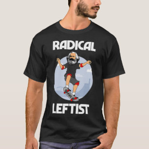 カール・マルクス・スケートボード・ラジカル左翼おもしろい団 Tシャツ