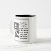 カール·マルクス ツートーンマグカップ (正面左)