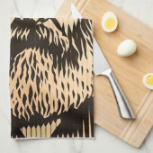 カール・マルクスBAUHAUS光学錯覚スタイル キッチンタオル (四つ折り)