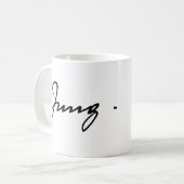 カール・ユング署名 コーヒーマグカップ (正面左)