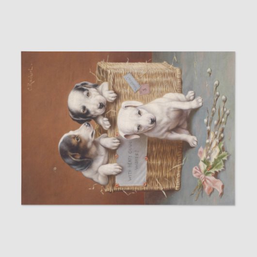 カール・ライハートの心からの良い願いを込めて 薄葉紙 (正面)