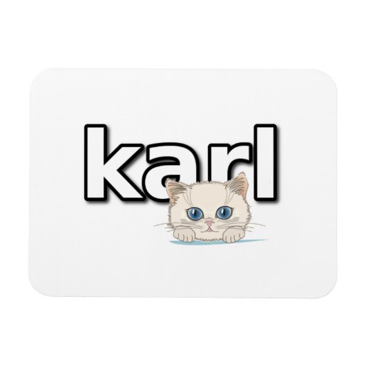 カール・ラガーフェルドへの献上品 マグネット (横)