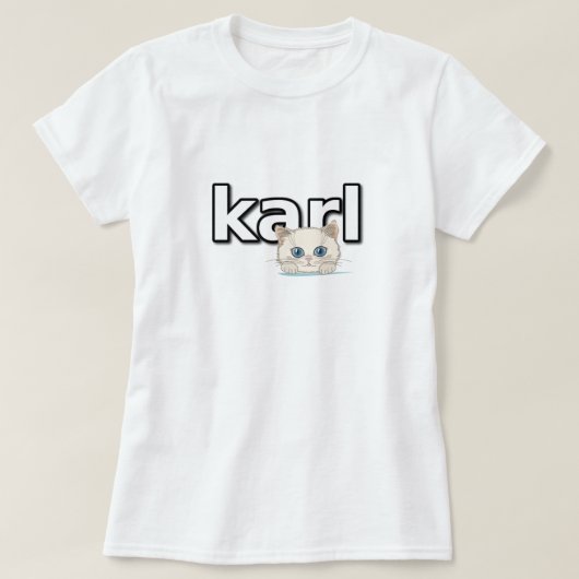 カール・ラガーフェルドへの献上品 Tシャツ (デザイン正面)