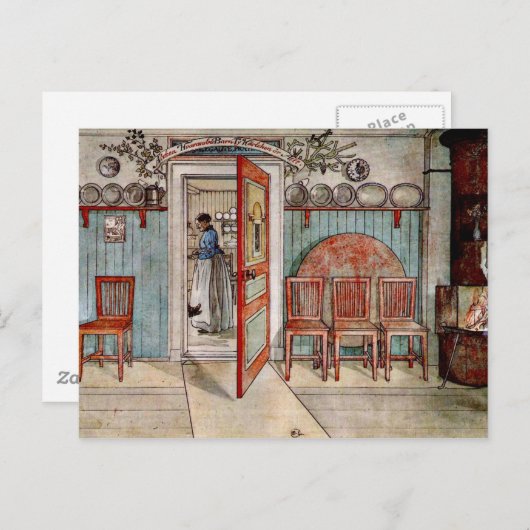 カール・ラス絵画ソン氏:オールド・アナ ポストカード (正面/裏面)